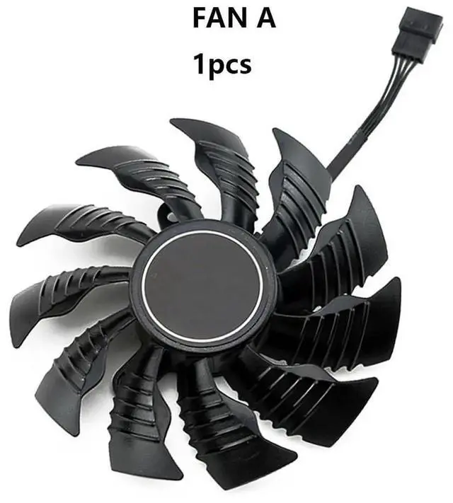 Alt view image 4 of 6 - Graphics Card Cooling Fans Suitable forGigabyte GTX 950 960 GV N950 N960 Series Desktop T12915SU 12V 0.50A 87mm 4Pin Video Card Cooler Fans GPU Fan (Fan-A)