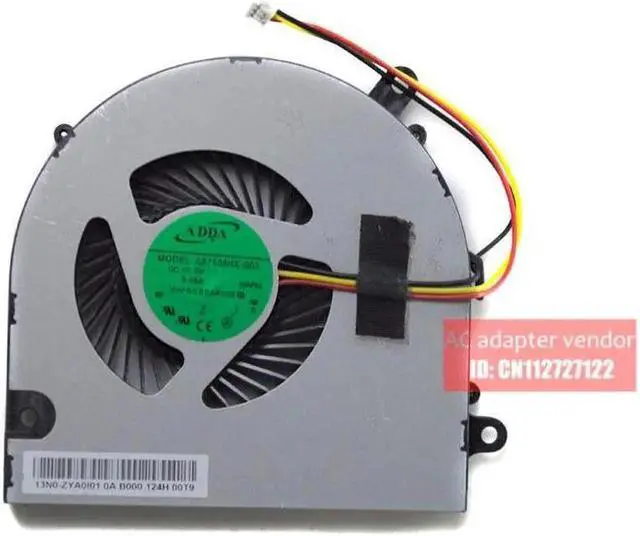 Alt view image 3 of 6 - ADDA original laptop fan AB7505HX-G03 5V 0.40A NAPA fan DFS531005PL0T