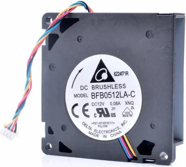 Alt view image 3 of 4 - BFB0512LA-C 5cm 5010 12V 0.08A thin pwm side blower blower small cooling fan