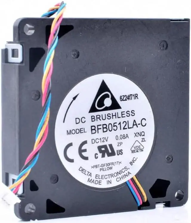 Alt view image 4 of 4 - BFB0512LA-C 5cm 5010 12V 0.08A thin pwm side blower blower small cooling fan