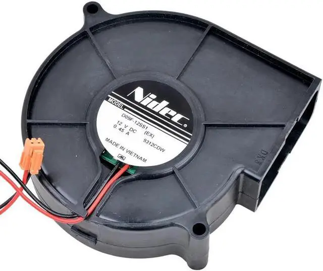 Alt view image 2 of 6 - D09F-12SS1 93x93x30mm blower DC12V 0.45A 2 lines centrifugal turbo blower cooling fan for copier projector