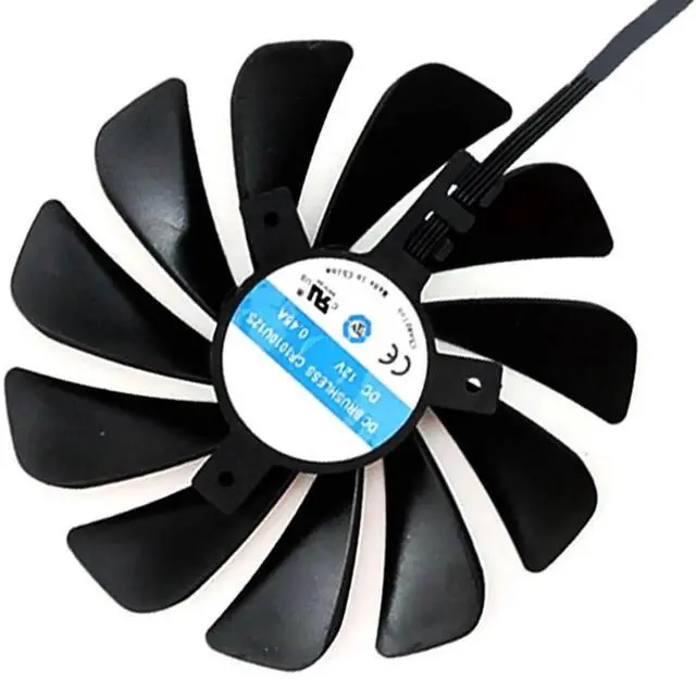 Alt view image 2 of 6 - Graphics Card Cooling Fans Suitable forASROCK RX 5500XT Challenger ITX Series Desktop CF1010U12S 95mm 12V 0.45A 4Pin Video Card Cooler Fans GPU Fan