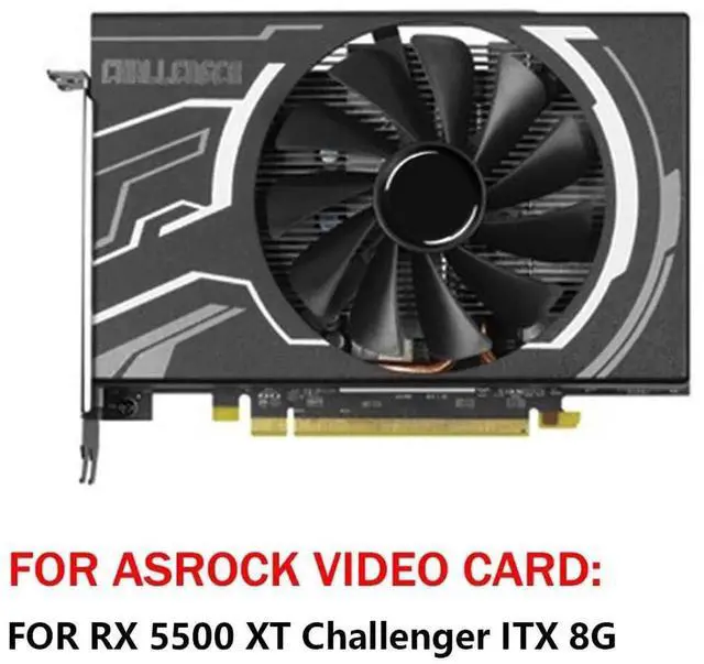 Alt view image 6 of 6 - Graphics Card Cooling Fans Suitable forASROCK RX 5500XT Challenger ITX Series Desktop CF1010U12S 95mm 12V 0.45A 4Pin Video Card Cooler Fans GPU Fan
