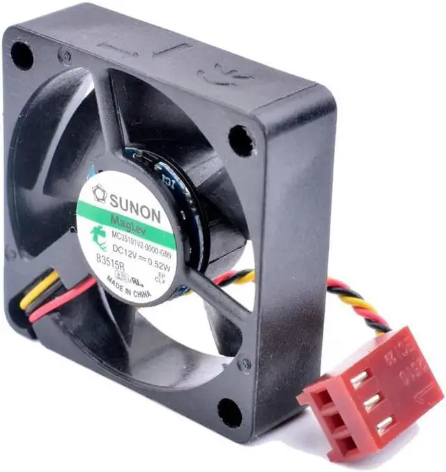 Main image of MC35101V2-0000-G99 3.5cm 3510 35x35x10mm DC12V 0.52W 3 lines of small silent cooling fan