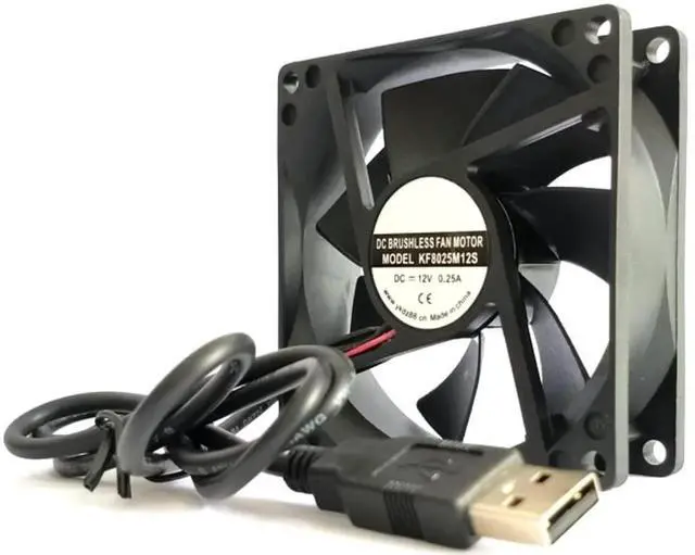 Alt view image 3 of 3 - for KF8025M12S 12V 0.25A 33.18CFM 2100RPM 80X80X25MM 2-Wire Cooling Fan