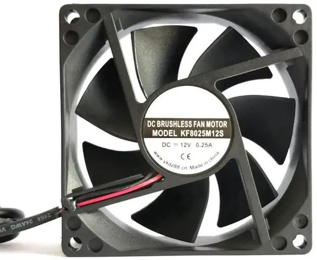 Main image of for KF8025M12S 12V 0.25A 33.18CFM 2100RPM 80X80X25MM 2-Wire Cooling Fan