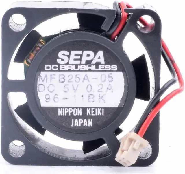Alt view image 4 of 4 - SEPA MFB25A-05 2.5cm 2510 5V 0.20A router micro device small cooling fan