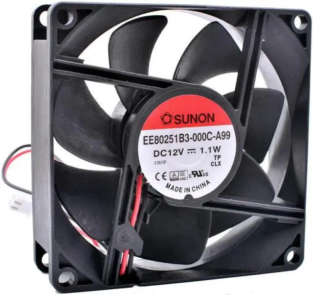 Main image of EE80251B3-000C-A99 8cm 8025 12V 1.1W Double ball bearing mute air volume computer power cooling fan