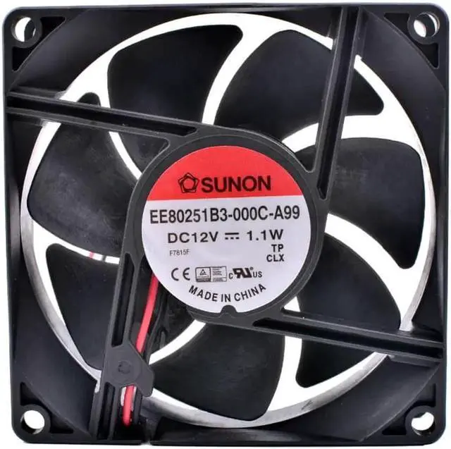 Alt view image 3 of 4 - EE80251B3-000C-A99 8cm 8025 12V 1.1W Double ball bearing mute air volume computer power cooling fan
