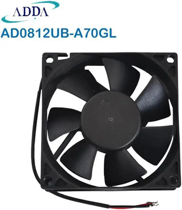 Alt view image 3 of 4 - Brand new original Taiwan ADDA fan AD0812UB-A70GL 8025 DC12V 0.30A cooling fan