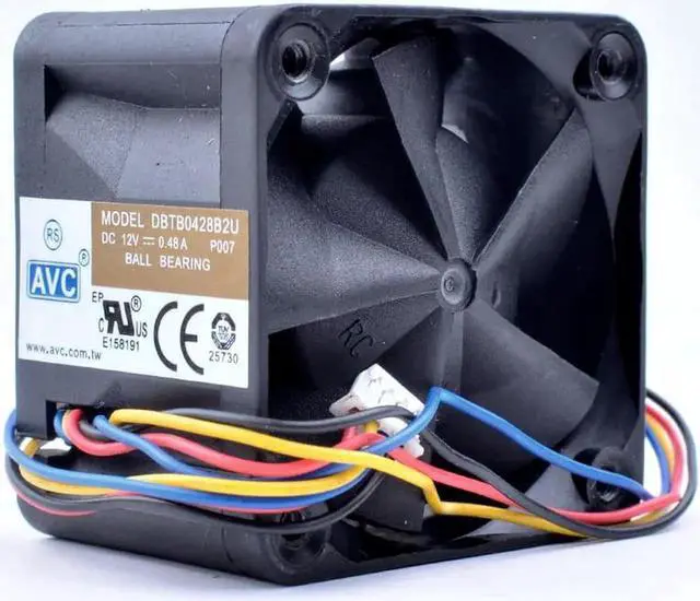 Alt view image 2 of 4 - DBTB0428B2U 4cm 4028 40x40x28mm DC12V 0.48A 4 lines server power supply large air volume cooling fan
