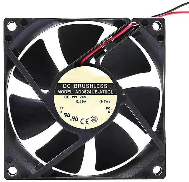 Main image of DC24V 0.29A AD0824UB-A70GL 8025 8cm 2-wire inverter cooling fan