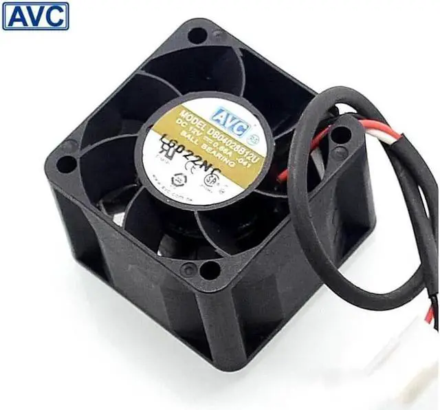 Alt view image 6 of 6 - 10pcs 4028 double ball bearing fan DB04028B12U 1U server chassis fan 12V 0.66A 40*40*28mm