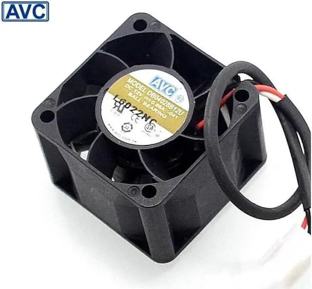 Alt view image 5 of 6 - 10pcs 4028 double ball bearing fan DB04028B12U 1U server chassis fan 12V 0.66A 40*40*28mm