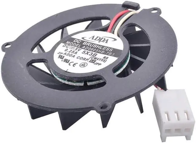 Alt view image 3 of 4 - AD0605HB-TB3 Notebook Fan E255 Fan DC 5V 0.25A Double ball bearing