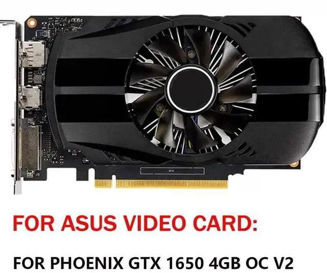 Alt view image 6 of 6 - Graphics Card Cooling Fans Suitable forASUS Phoenix GTX 1650 4GB OC V2 Series Desktop FD8015U12D 75mm 12V 0.50A 4Pin Video Card Cooler Fans GPU Fan