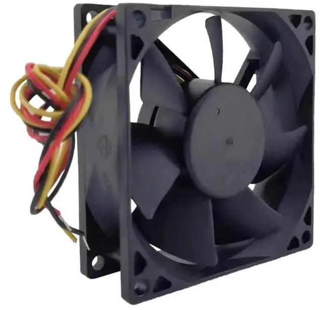 Alt view image 3 of 5 - DC24V 0.26A AD0824UB-A72GL 8025 8cm 3-wire inverter cooling fan