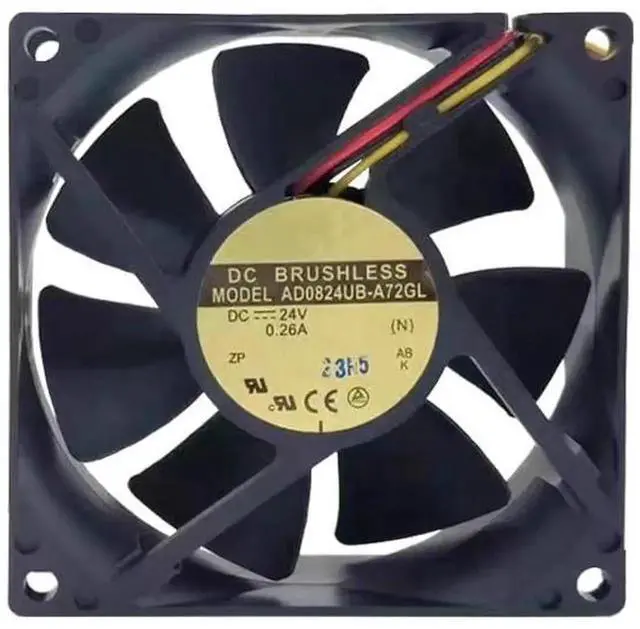 Main image of DC24V 0.26A AD0824UB-A72GL 8025 8cm 3-wire inverter cooling fan