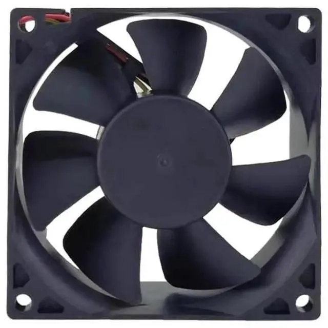 Alt view image 5 of 5 - DC24V 0.26A AD0824UB-A72GL 8025 8cm 3-wire inverter cooling fan