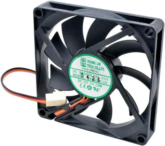 Alt view image 3 of 4 - Brand new DFB801512H 8cm 80mm fan 80x80x15mm DC12V 2.0W double ball bearing 4pin pwm cooling fan for case CPU