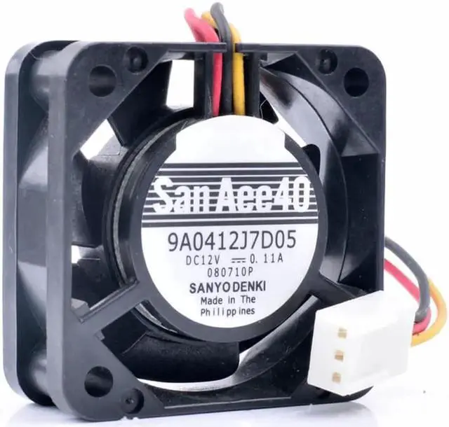 Alt view image 3 of 4 - 9A0412J7D05 4cm 4015 40x40x15mm 12V 0.11A 3pin large air volume switch motherboard cooling fan