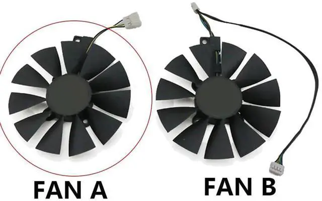 Alt view image 6 of 6 - Graphics Card Cooling Fans Suitable forASUS RX470 Mini Dual RX480 Expedition RX570 580 Expedition GTX1060 1070 Dual GTX1060 1070 Series Desktop FDC10U12S9-C 87mm 12V 0.45A 4Pin (Fan-A)