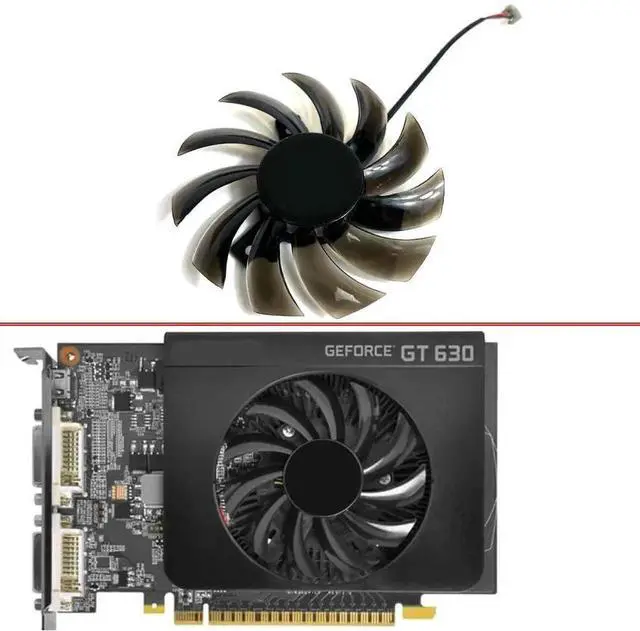 Alt view image 6 of 6 - Graphics Card Cooling Fans Suitable forEVGA GT 620 630 440 Series Desktop PLD08010S12H 75mm 12V 0.25A 2Pin Video Card Cooler Fans GPU Fan