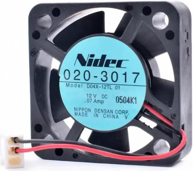 Alt view image 3 of 4 - D04X-12TL 4010 4cm 12V 0.07A double ball north and south bridge very quiet cooling fan