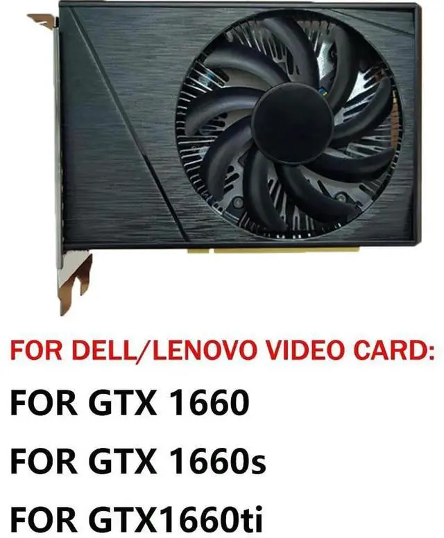 Alt view image 6 of 6 - Graphics Card Cooling Fans Suitable forLenovo forDELL GTX 1660 1660s 1660ti Series Desktop GA92S2U 88mm 12V 0.45A 4Pin Video Card Cooler Fans GPU Fan