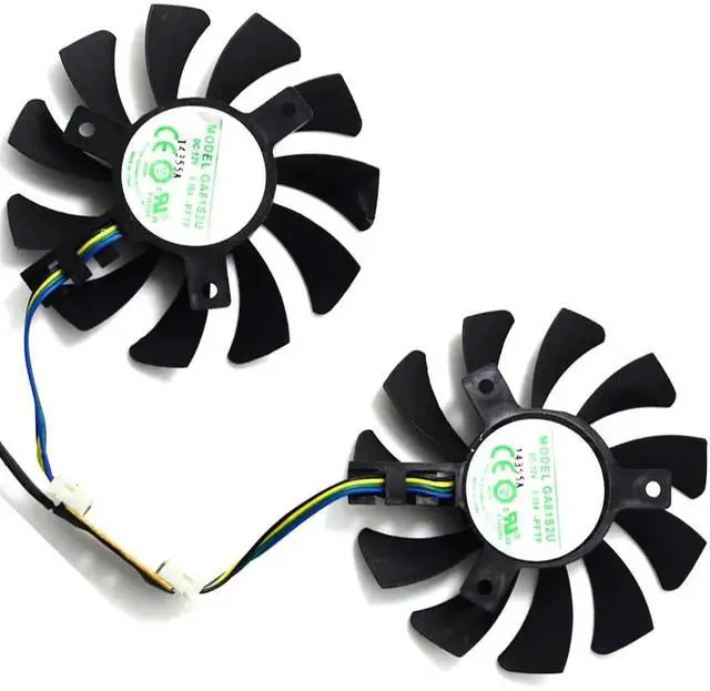 Main image of Graphics Card Cooling Fans Suitable forZOTAC GeForce GTX 970 Series Desktop GA81S2U GA81O2U 75mm 12V 0.38A 4Pin Video Card Cooler Fans GPU Fan (2PCS)