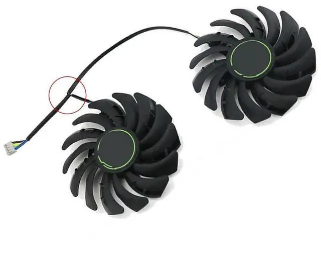 Alt view image 4 of 6 - Graphics Card Cooling Fans Suitable forMSI Radeon RX 5500 XT Gaming X Series Desktop PLD09210S12HH 85mm 12V 0.40A 4Pin Video Card Cooler Fans GPU Fan