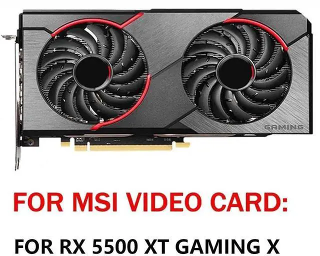 Alt view image 3 of 6 - Graphics Card Cooling Fans Suitable forMSI Radeon RX 5500 XT Gaming X Series Desktop PLD09210S12HH 85mm 12V 0.40A 4Pin Video Card Cooler Fans GPU Fan