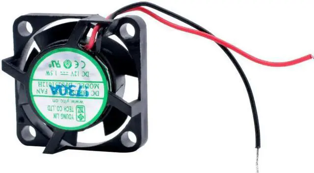 Main image of DFS251012H 2.5cm 25mm 25x25x10mm DC12V 1.5W 2 wires mini router projector heat sink cooling fan