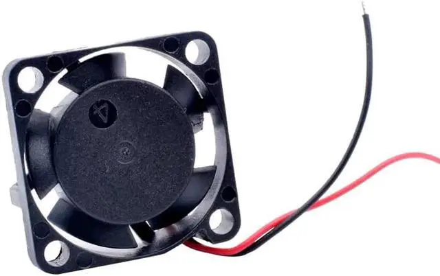 Alt view image 3 of 4 - DFS251012H 2.5cm 25mm 25x25x10mm DC12V 1.5W 2 wires mini router projector heat sink cooling fan