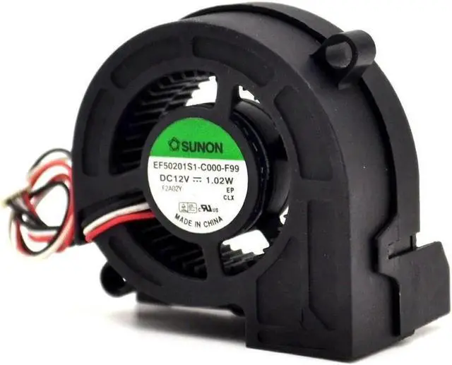 Alt view image 3 of 6 - Cooling Fan EF50201S1-C000-F99 5020 DC12V 1.02W 3Wire Projector