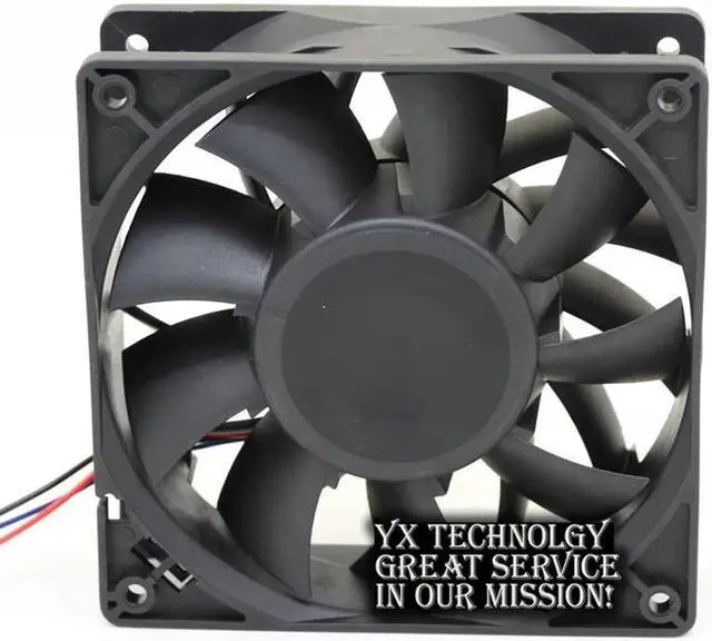 Alt view image 4 of 6 - Delta and in FFB1248SHE 12038 12 cm 48v 0.57A double ball speed cooling fan 120*120*38mm