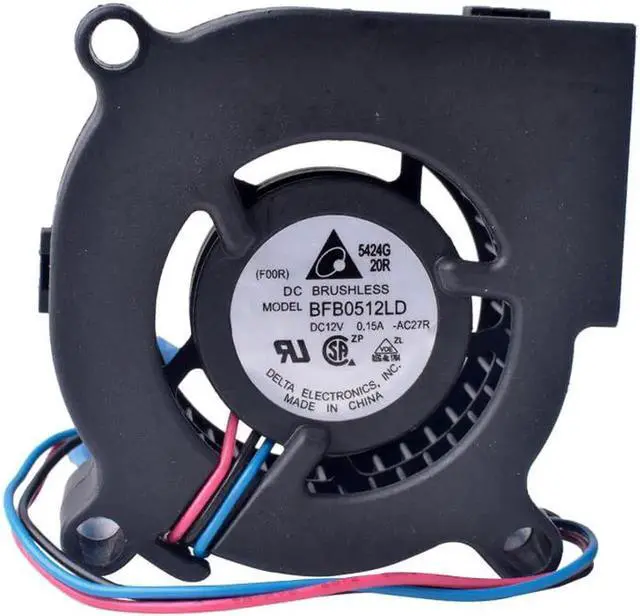 Alt view image 3 of 5 - BFB0512LD 5020 50mm fan 50x50x20mm 12V 0.15a 5cm projector special blower