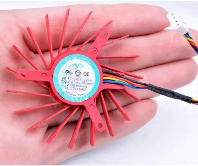 Alt view image 4 of 4 - NTK PLD06010B12HH For FirePro V7900 SDI ATI HD4850 A Radeon HD3850 HD4830 graphics card cooling fan