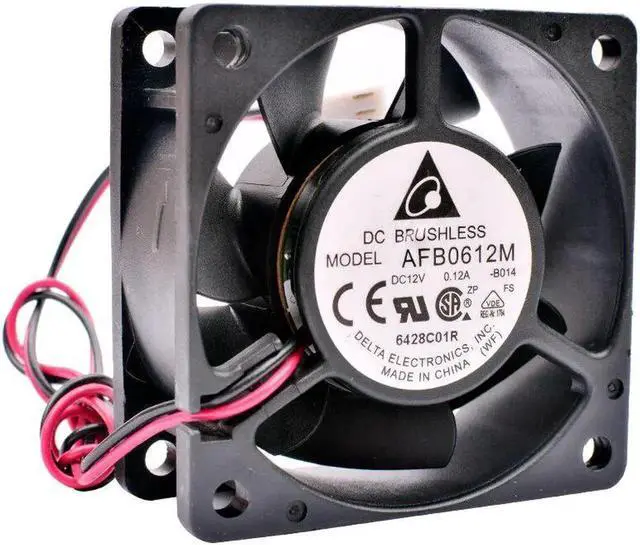 Main image of AFB0612M 6cm 6025 60mm 60x60x25mm DC12V 0.12A Double ball bearing 2 lines Chassis power supply silent cooling fan