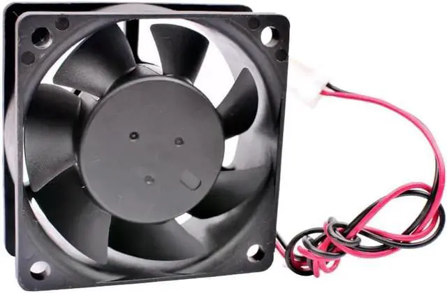 Alt view image 2 of 4 - AFB0612M 6cm 6025 60mm 60x60x25mm DC12V 0.12A Double ball bearing 2 lines Chassis power supply silent cooling fan
