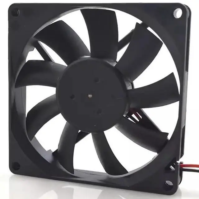 Alt view image 3 of 3 - DC12V 0.20A AFB0812HB 8015 8cm 2-wire dual ball bearing chassis cooling fan