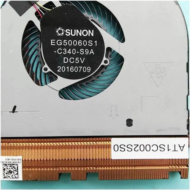 Alt view image 4 of 4 - New Original laptop heatsink cooling fan for Dell latitude E5480 AT1SC002SS0 EG50060S1-C340-S9A cooler radiator 0KKT6M KKT6M