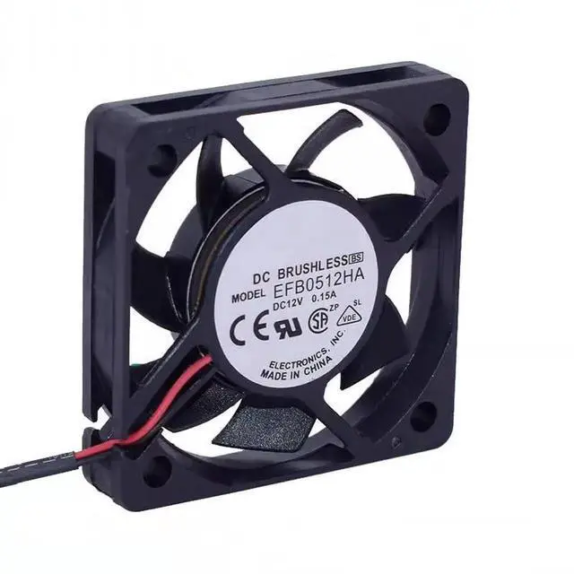 Main image of DC12V 0.15A EFB0512HA 5010 5cm 2-wire double ball bearing inverter cooling fan