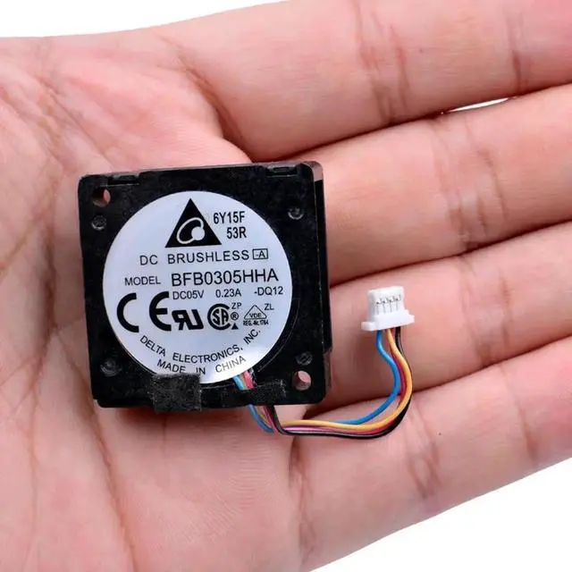 Alt view image 4 of 4 - BFB0305HHA 3cm 30mm fan 30x30x10mm DC5V 0.23A 4-line micro centrifugal turbo blower small cooling fan