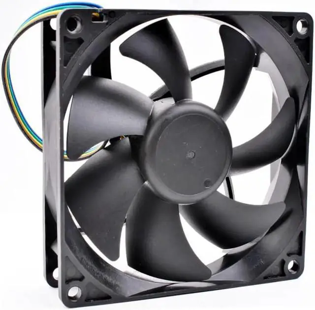 Alt view image 2 of 4 - EVERFLOW F129025BU 9cm 9025 12V 0.38A 4 lines pwm computer CPU chassis cooling fan