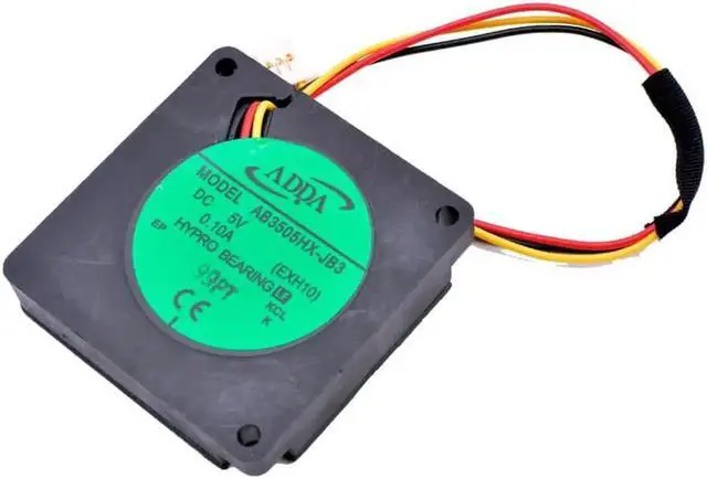 Alt view image 2 of 3 - AB3505HX-JB3 3.5cm 35x35x7mm 5V 0.10A Mini side blow centrifugal turbo blower 3 lines of cooling fan