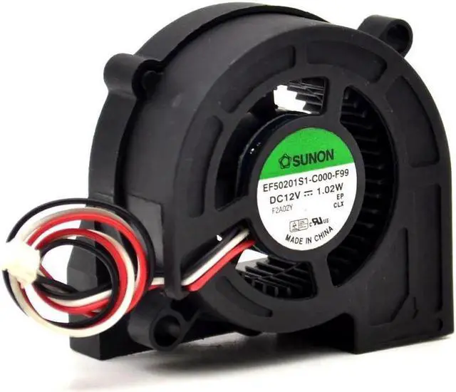 Alt view image 4 of 6 - Cooling Fan EF50201S1-C000-F99 5020 DC12V 1.02W 3Wire Projector