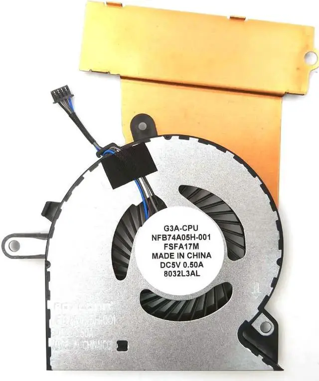 Alt view image 3 of 3 - New for HP Omen 15-CE 15-CE010CA 15-CE020CA 15-CE030CA 15-CE051NR Laptop CPU Cooling Fan 929455-001 NFB74A05H-001