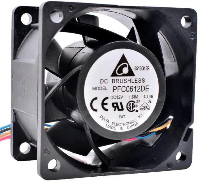 Main image of PFC0612DE 6cm 60mm fan 6038 60mm fan DC12V 1.68A 4-wire PWM server power large air volume cooling fan