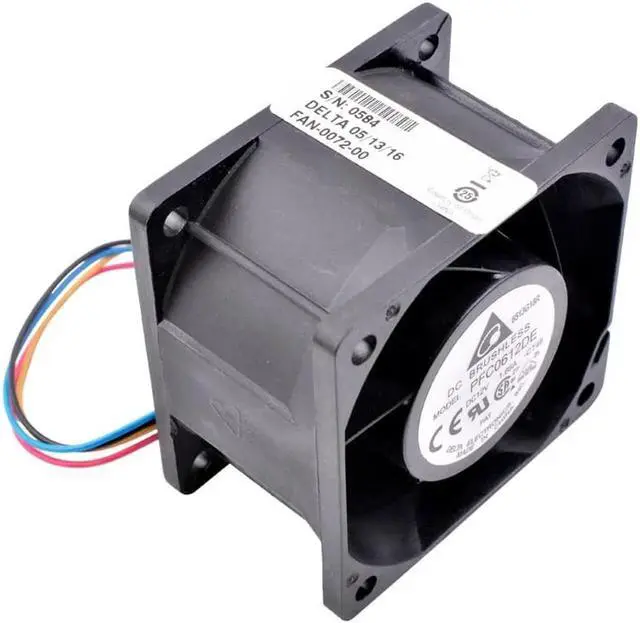 Alt view image 4 of 4 - PFC0612DE 6cm 60mm fan 6038 60mm fan DC12V 1.68A 4-wire PWM server power large air volume cooling fan